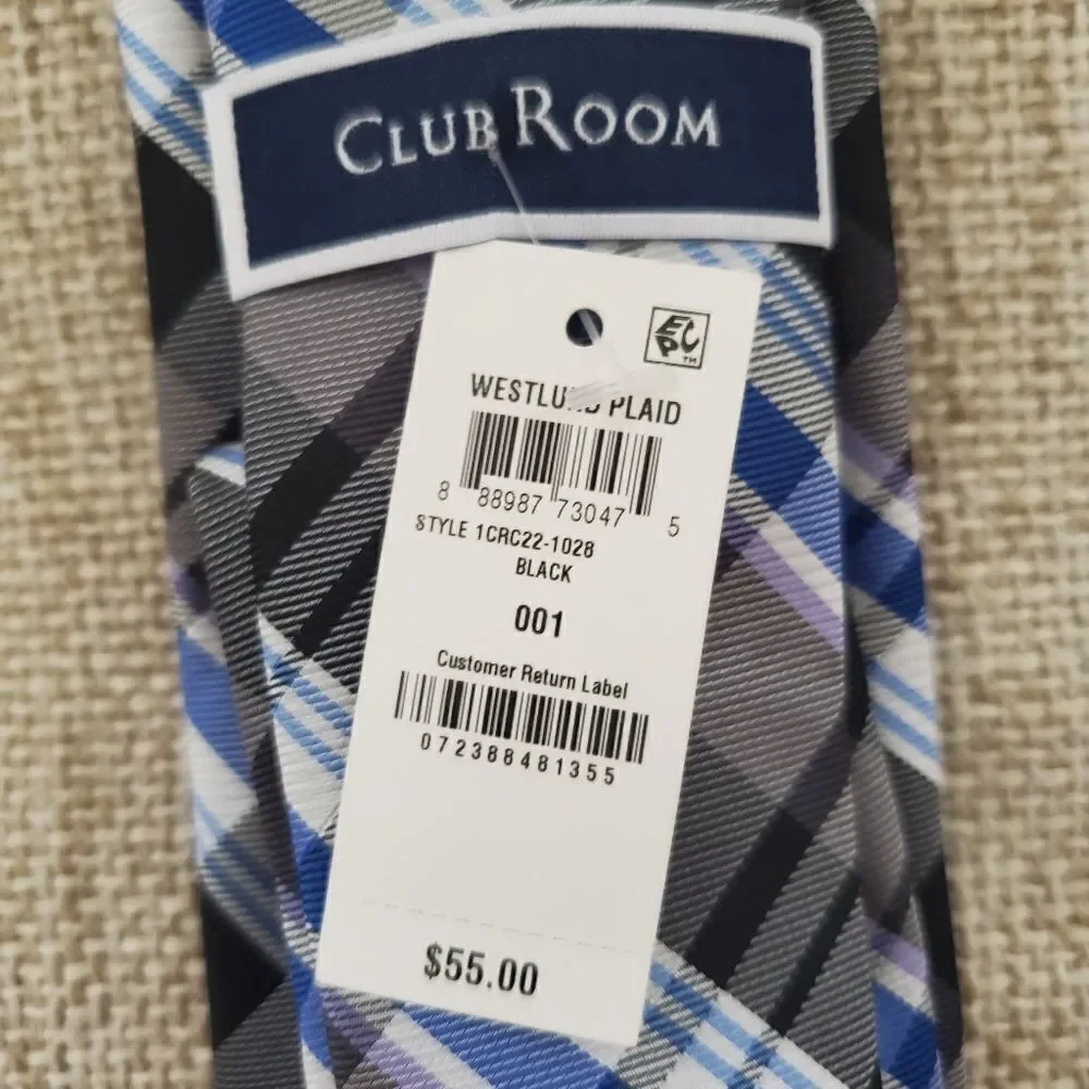 Club Room Classic Westlund Plaid Tie